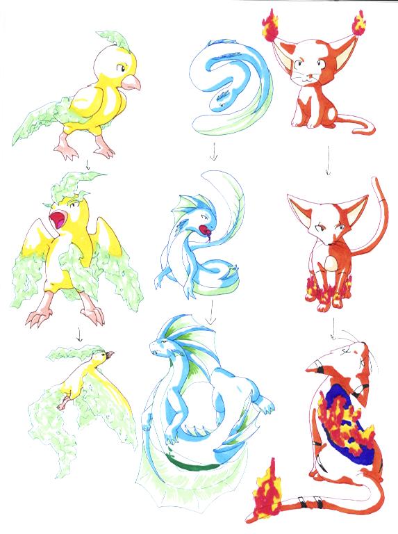 Fake Pokemon starters 2