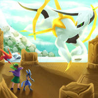 Arceus confronts