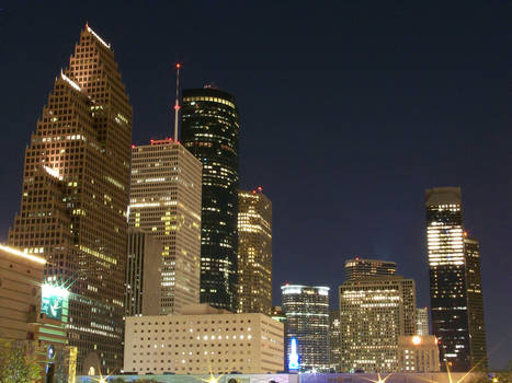 Houston at Night close up