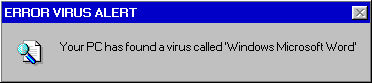 Error Message-Virus