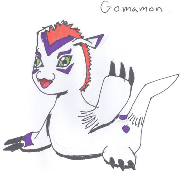 gomamon colored by landgreater on DeviantArt