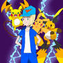 David and his two Raichu