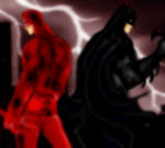 Daredevil/Batman by Shadow-Harvest