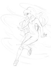 Air/Earth Fight - Aiko sketch 1