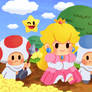 Prancing Paper Princess Peach