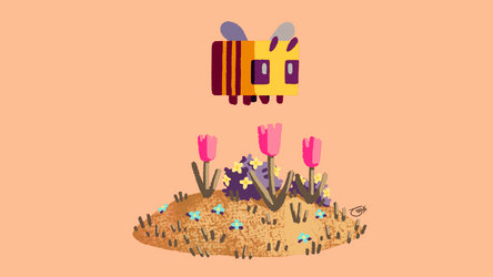 Minecraft Bee Animation
