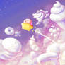 Kirby Flies in Tasty Skies