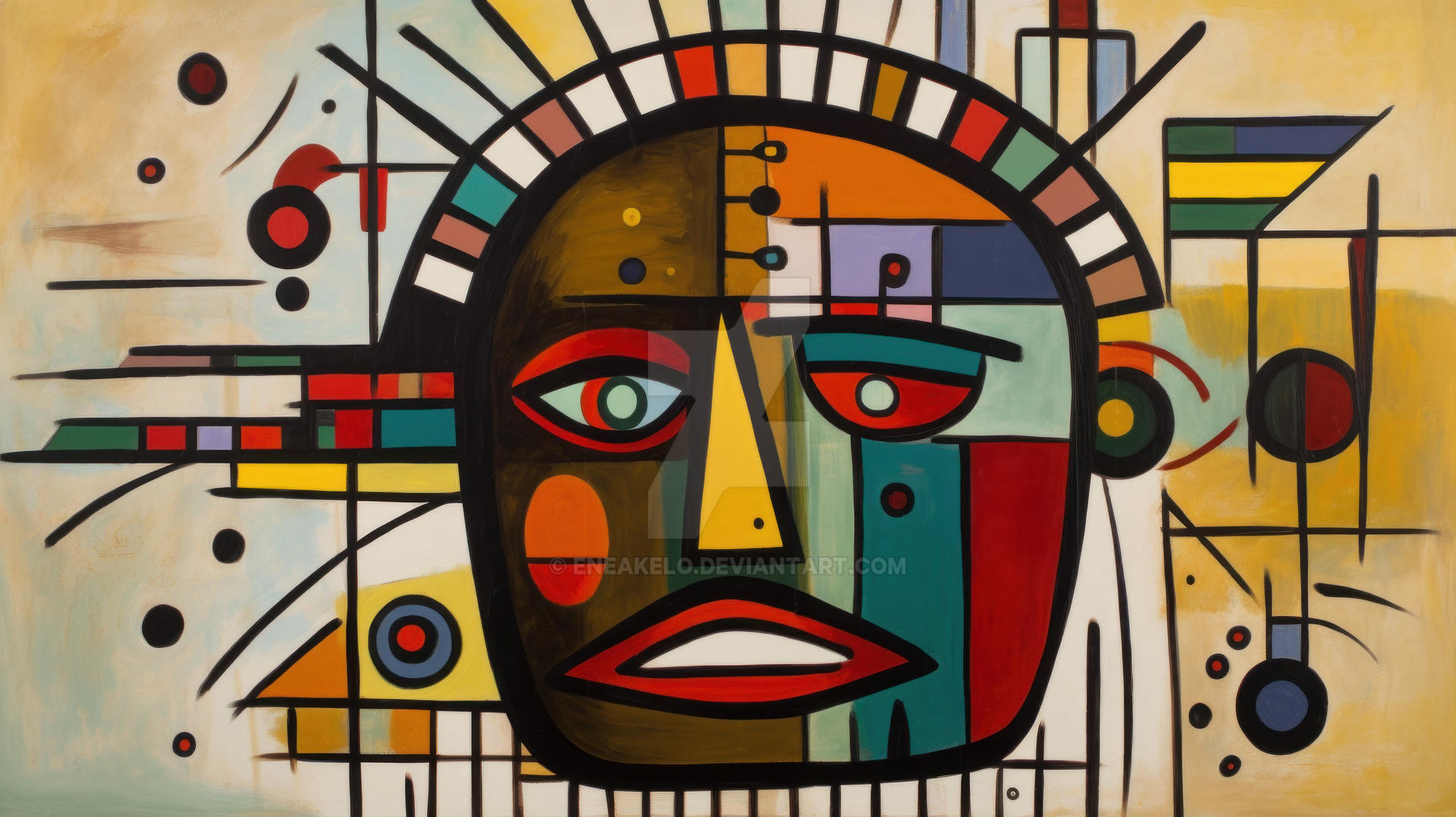 Dadaism Color Abstract Dadaism Portrait by eneakelo on DeviantArt