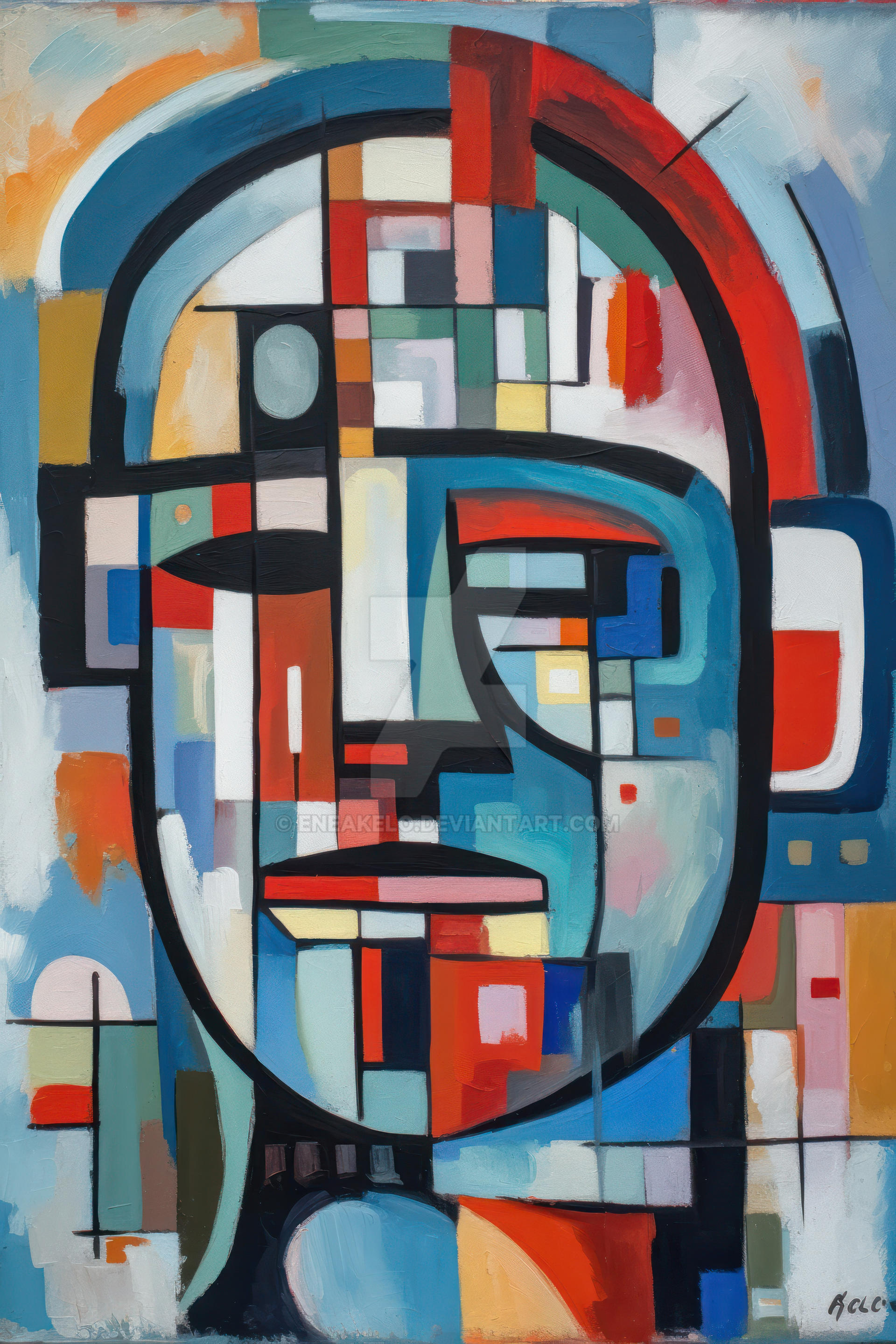 Dadaism Color Abstract Dadaism Portrait by eneakelo on DeviantArt