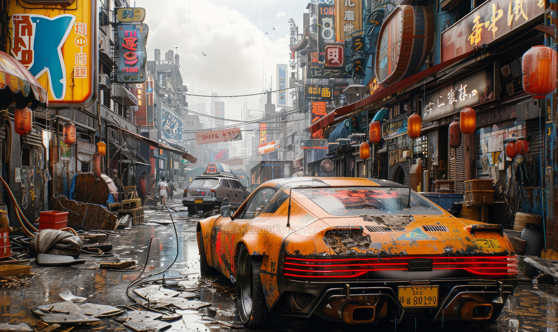 Cyberpunk Cityscape By Eneakelo On DeviantArt cyberpunk-cityscape-by-eneakelo-on-deviantart