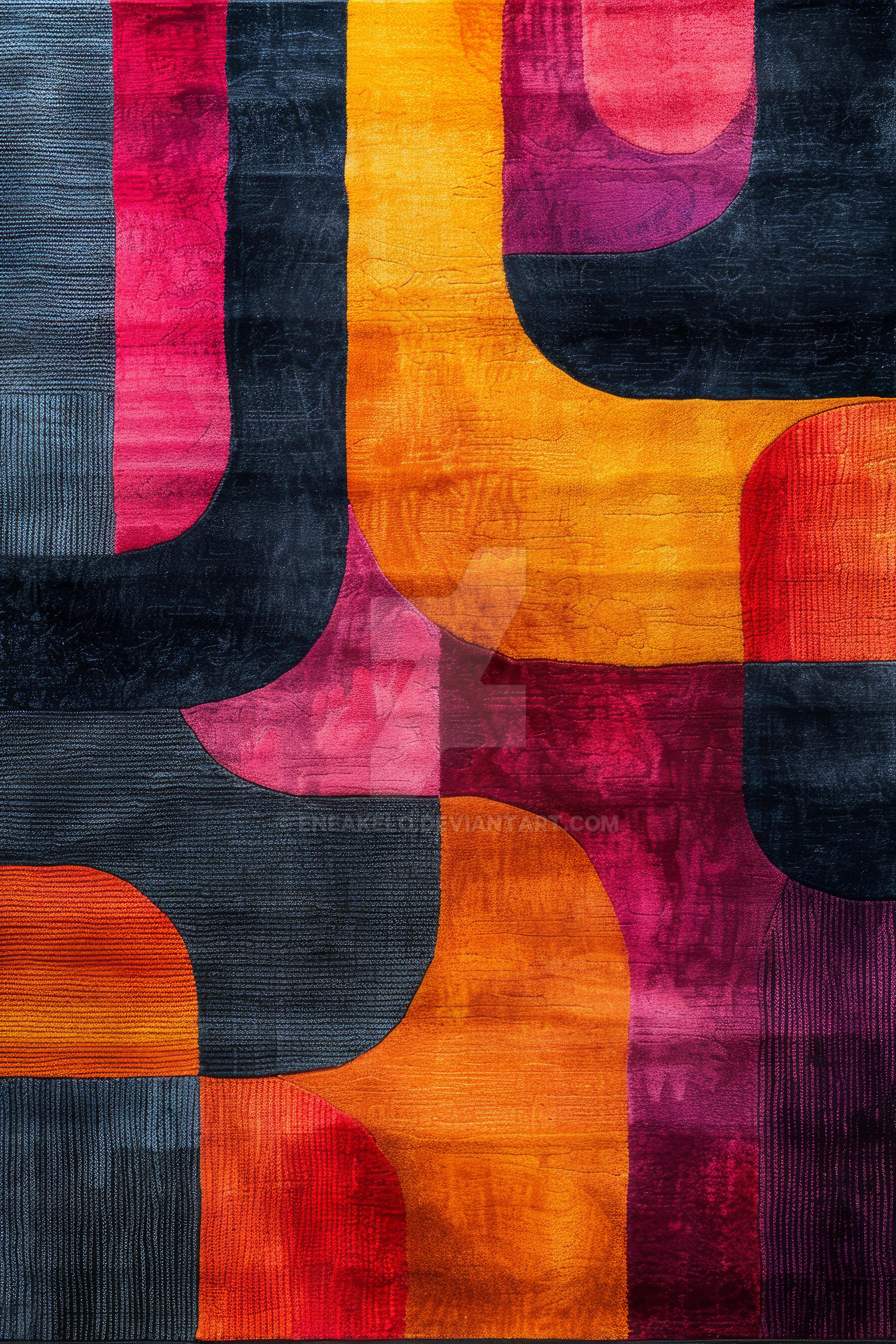 Abstract Patterned Rug by eneakelo on DeviantArt
