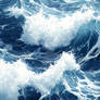 Serene Flow: Minimalist Water Waves