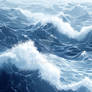 Serene Flow: Minimalist Water Waves