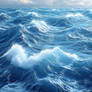 Serene Flow: Minimalist Water Waves