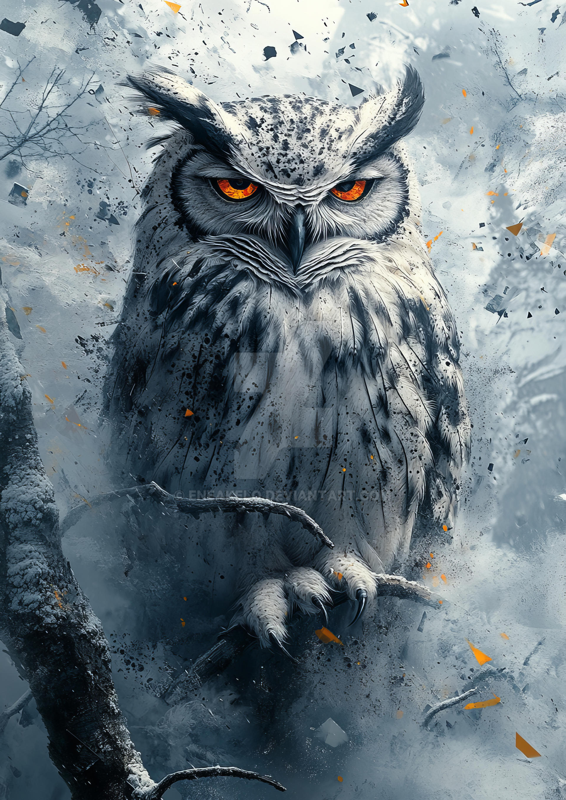 Geometric Owl Tattoo Design by eneakelo on DeviantArt