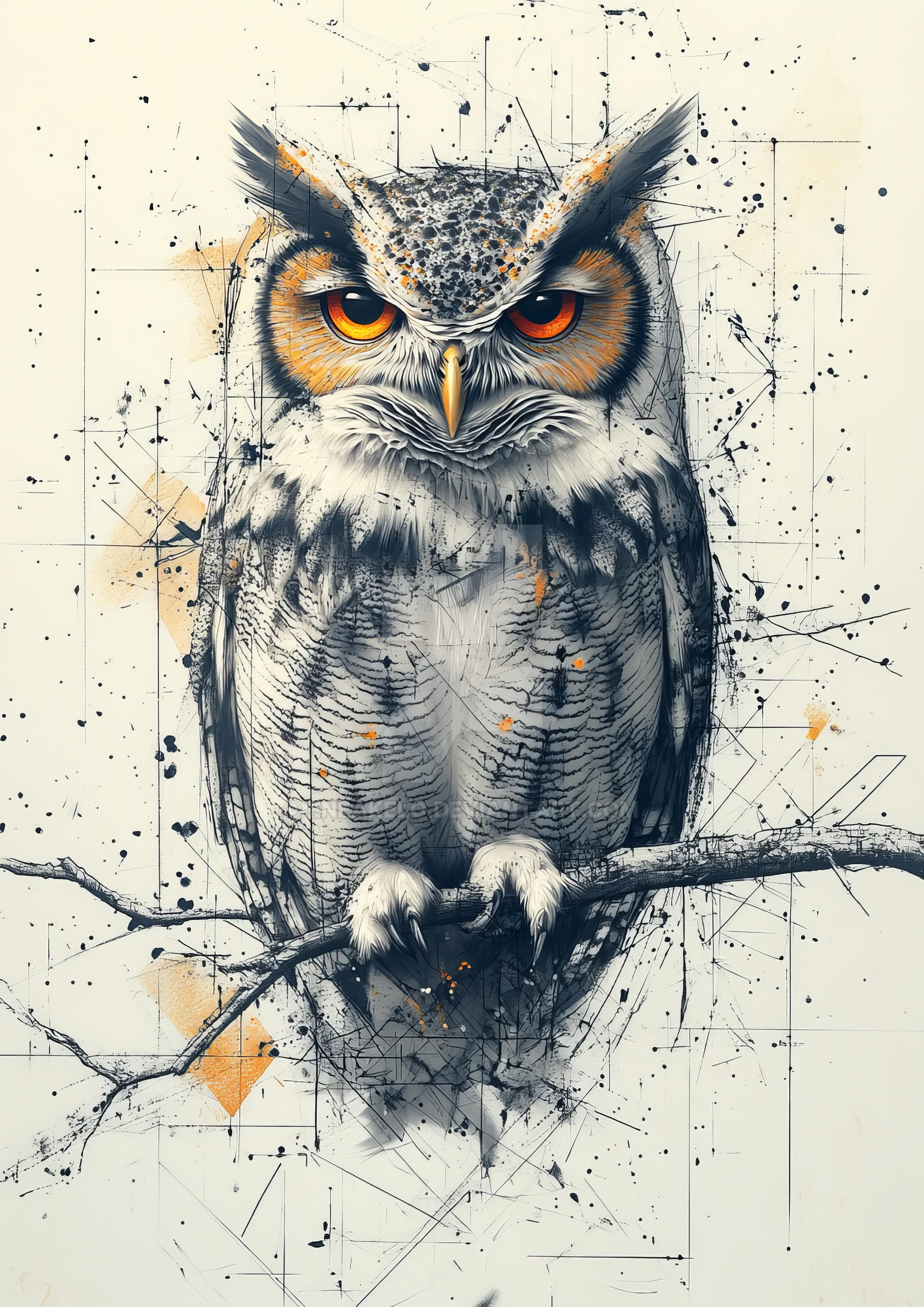 Geometric Owl Tattoo Design by eneakelo on DeviantArt
