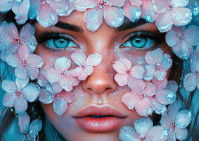 Floral Veil Portrait