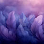 Soft Lilac Watercolor Feather Background
