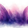 Soft Lilac Watercolor Feather Background