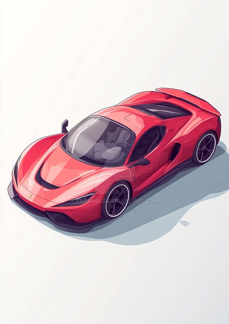 Isometric Sports Car: 2D Vector Design by eneakelo on DeviantArt