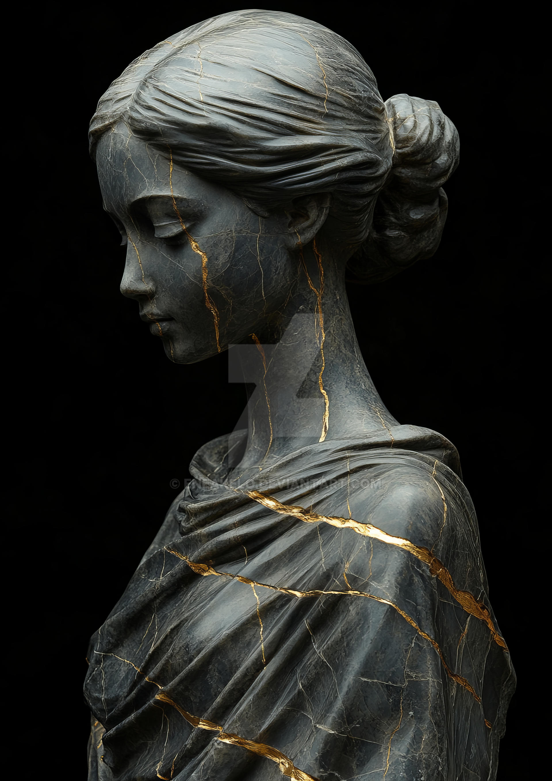 Kintsugi Roman Kintsugi Beauty: Roman Marble Statue by eneakelo on DeviantArt