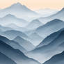 Luminous Labyrinth: Minimalist Mountains