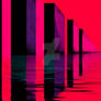 Urban Passage Reflecting Sunset