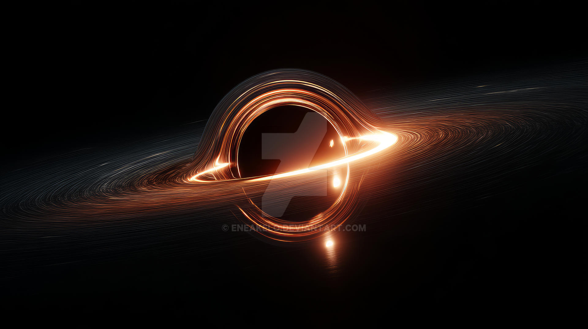 Black Hole with Accretion Disk by eneakelo on DeviantArt
