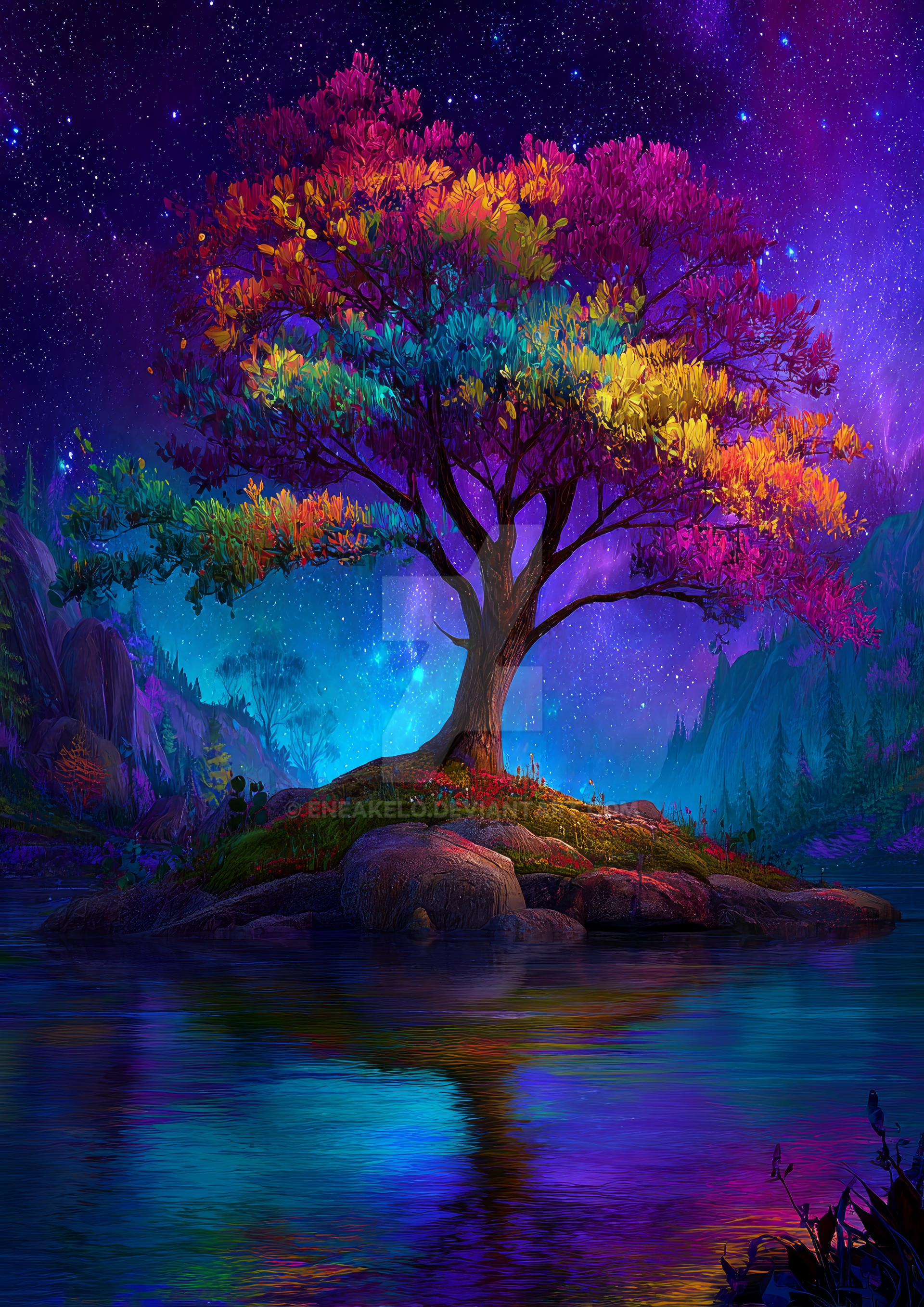 Spectrum Tree of the Cosmos by eneakelo on DeviantArt