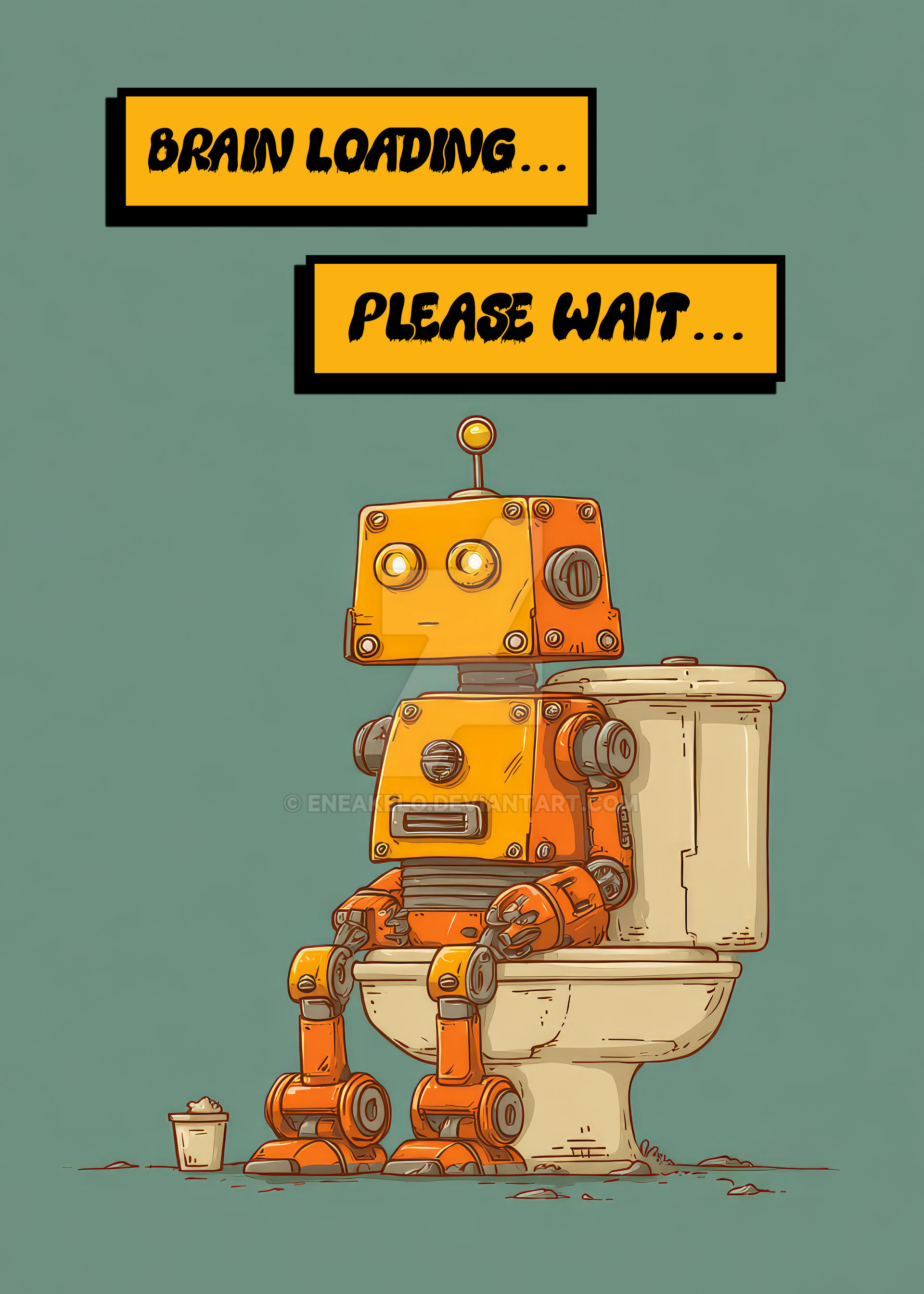 Brain Loading Please Wait by eneakelo on DeviantArt