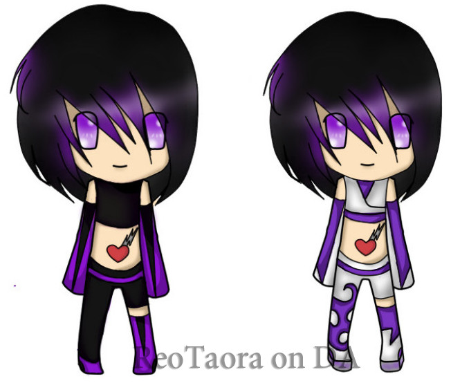 2 designs of my OC Neri-Jin