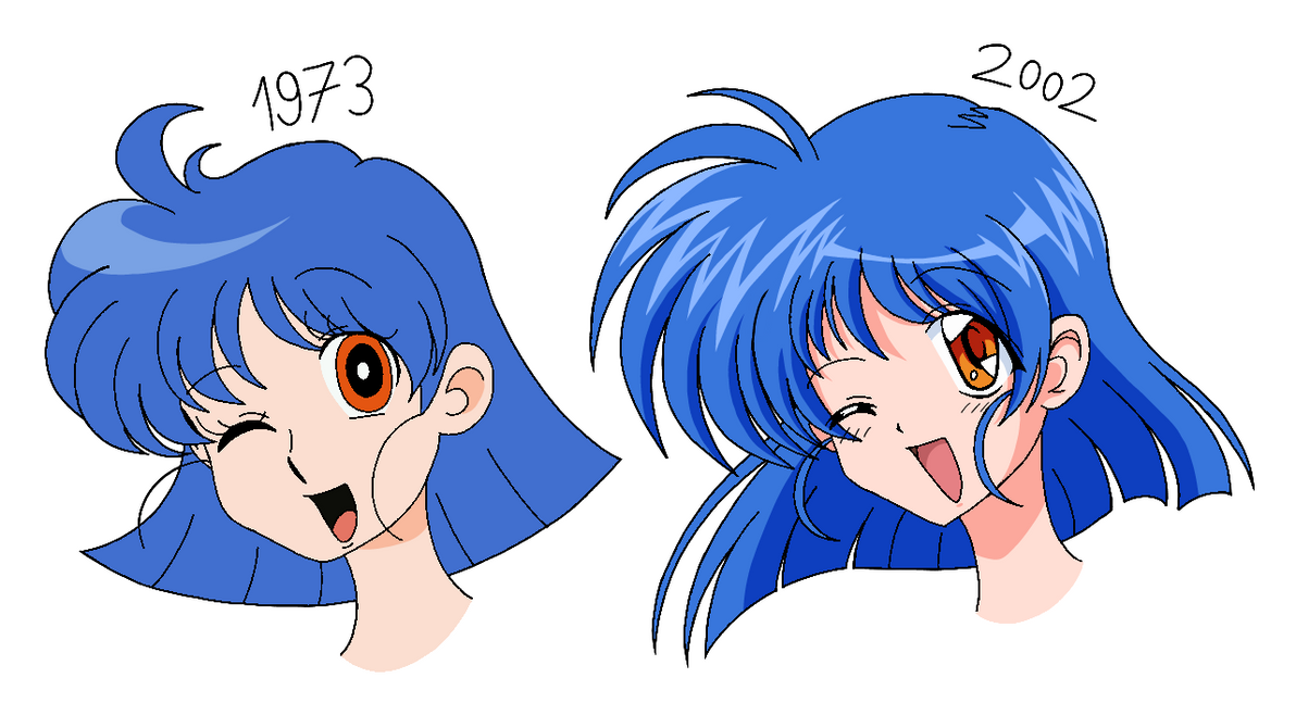 Anime That Came Out In 2002 Anime Styles - 1973 VS 2002 by NauTOON2007 on DeviantArt