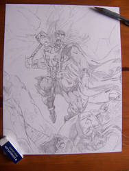 Thor Vs. Loki (pencils)