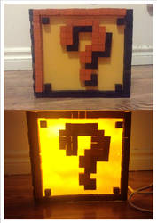 Mario Question Cube Lamp