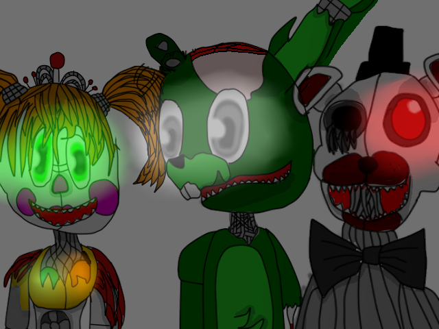 Salvage Springtrap Fnaf 6 scared baby and salvage springtrap and molt by verakosyuk on ...