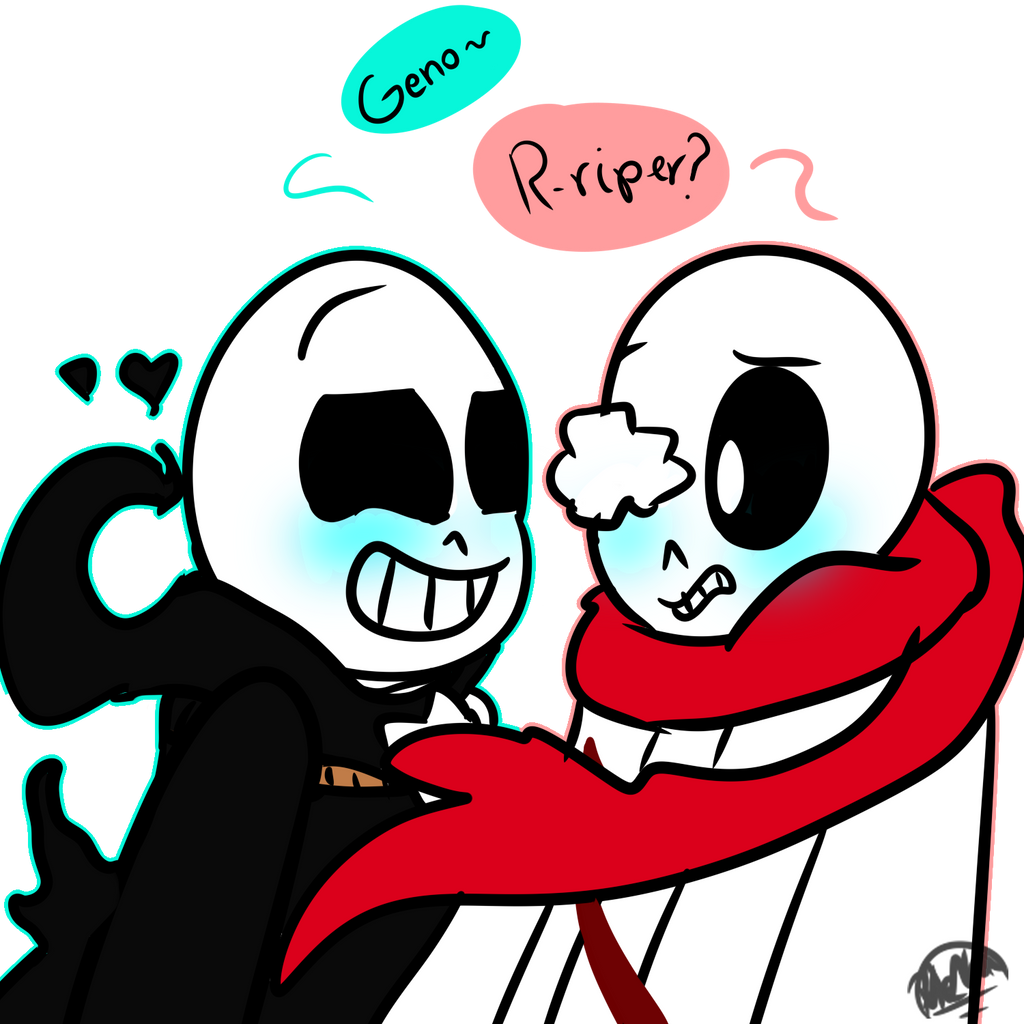 halloween au reaper and geno collab by climbingstarrs on DeviantArt
