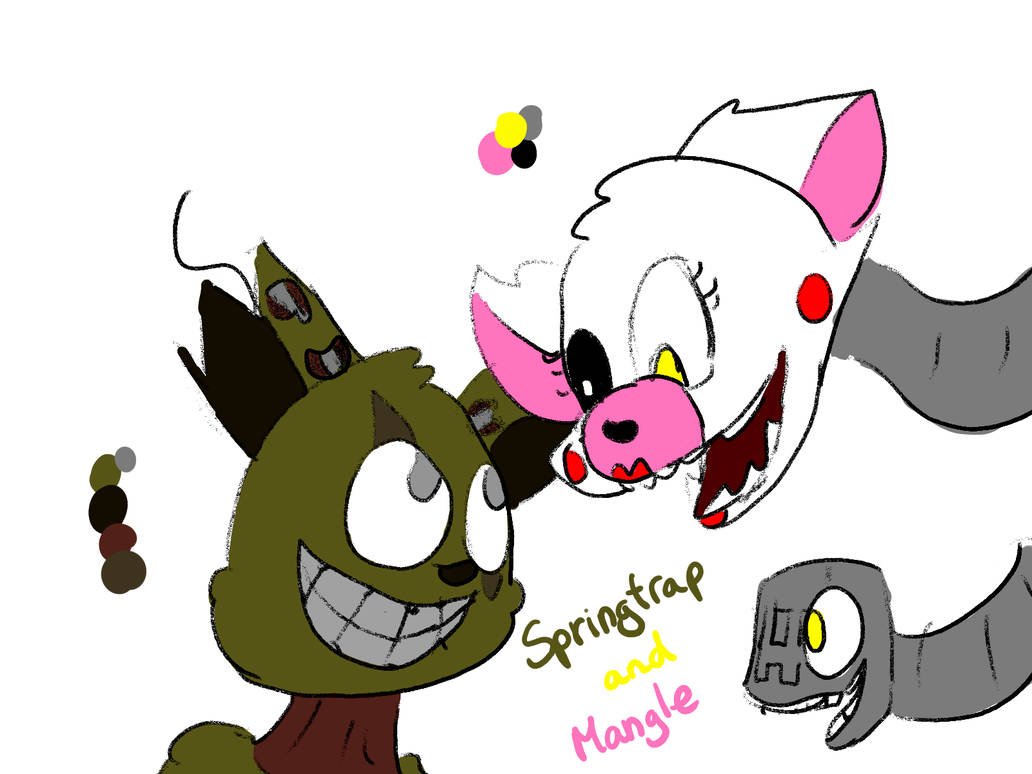 Mangle and springtrap by verakosyuk on DeviantArt