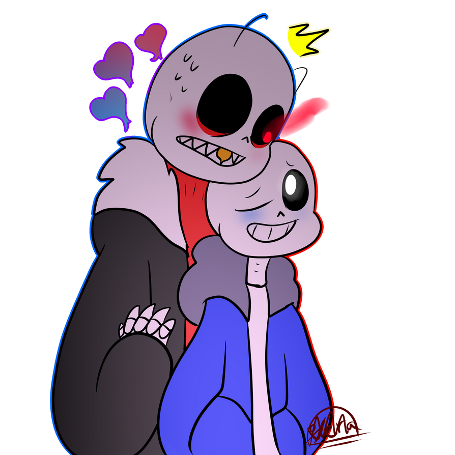 Fell sans x Classic sans (Kustard) by verakosyuk on DeviantArt