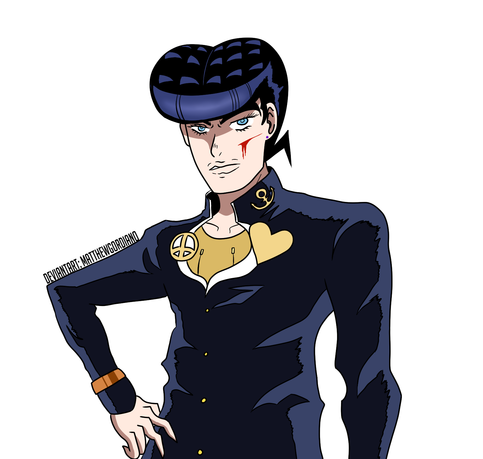 Josuke Higashitaka Pose Pt.4 by wenderss on DeviantArt