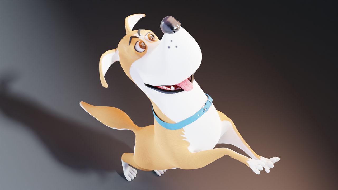 Cartoon Dog Rigged 3D-Model by kilutica on DeviantArt