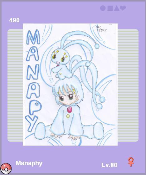 manaphy gijinka pokedex