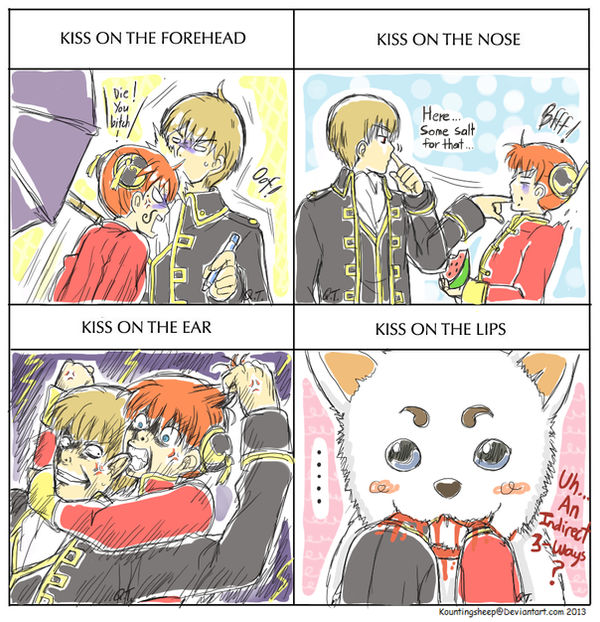 Gintama Kiss Meme (Kagura-Okita)