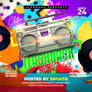 Retro 90s Party Flyer PSD