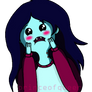 Marceline blushing (STICKER REDBUBBLE)