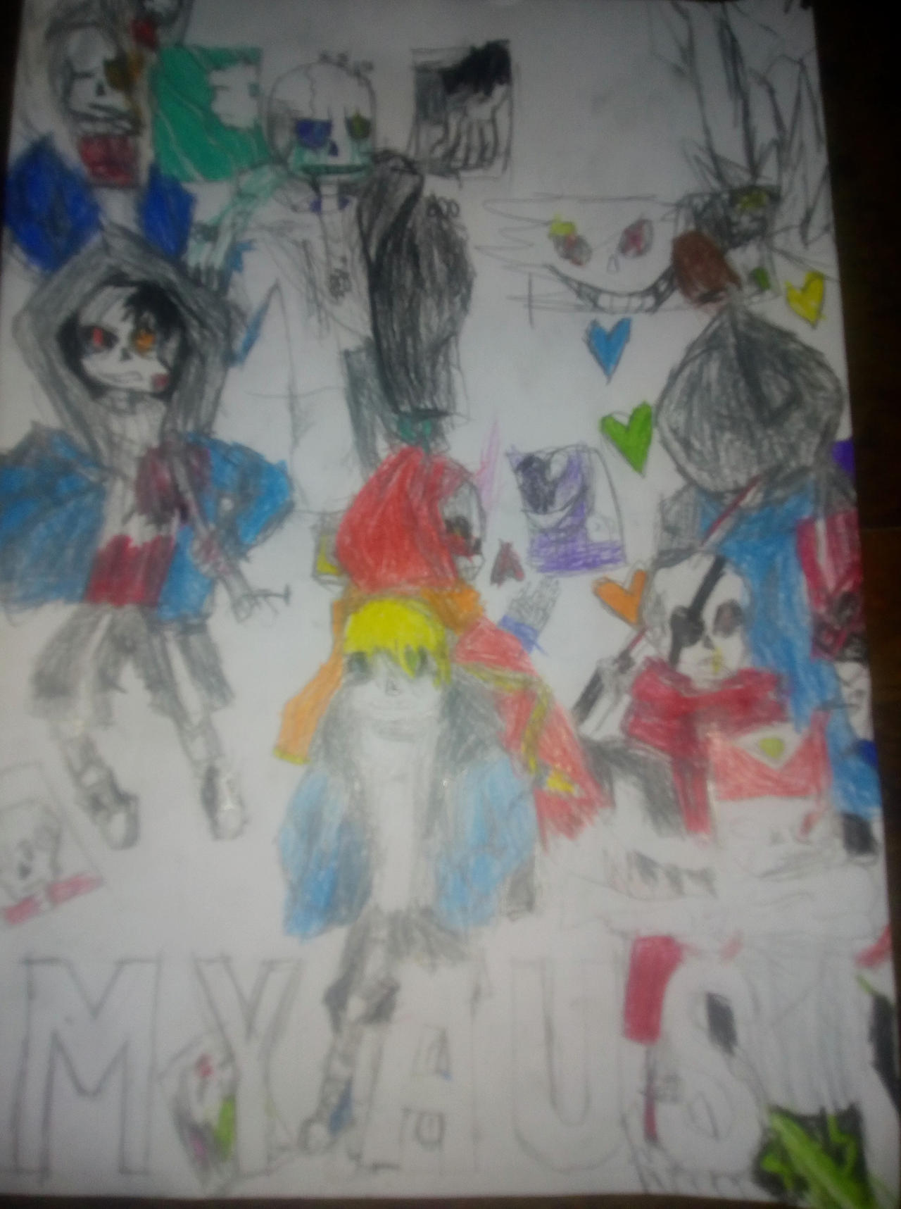 Undervers Poster My au's inspired by underverse season 1 poster by ivandusttale on ...