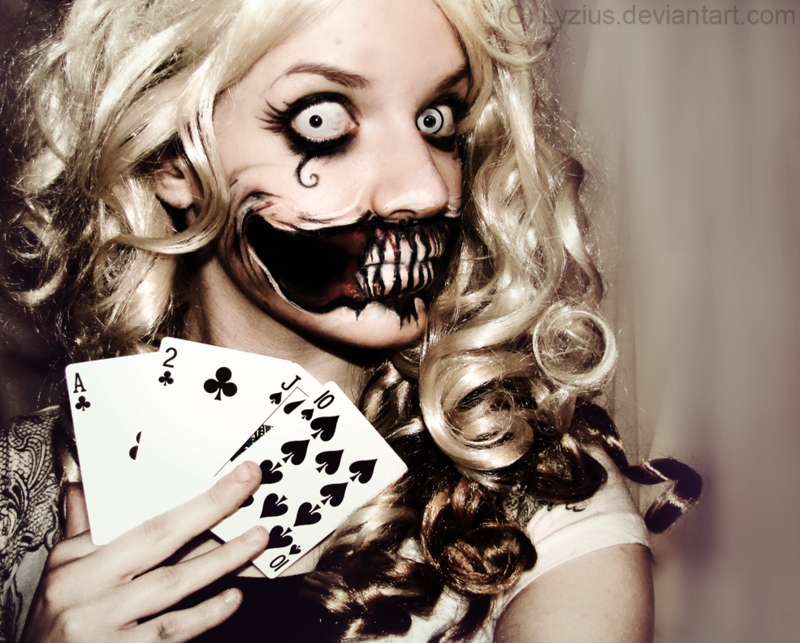 alice in wonderland makeup I by xALWAYSxINxVAINx on DeviantArt