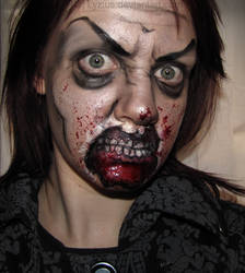 Flat Zombie Makeup