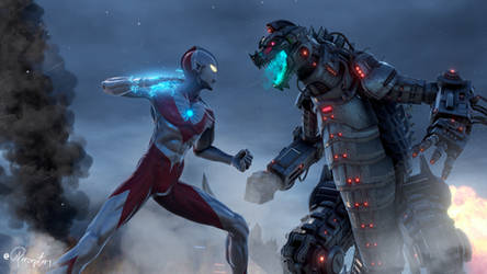 Ultraman vs Mechagodzilla - Ready Player One