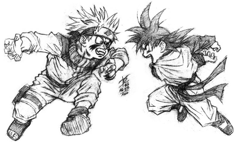 Naruto vs. Goten by danielcunha99x on DeviantArt