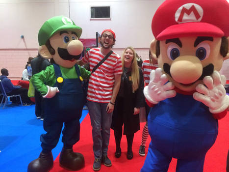 Mario and Luigi at London Comic Con 2018